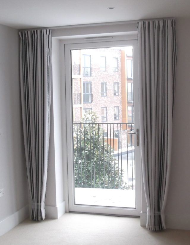 floor-to-ceiling curtains